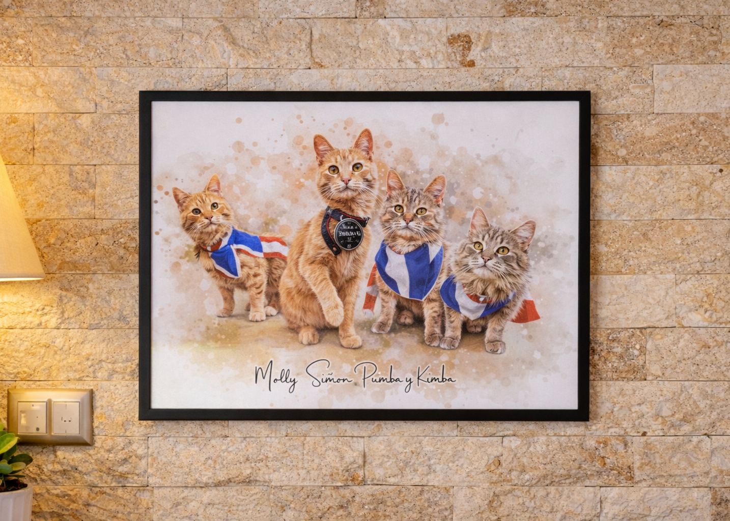 Retrato de mascota personalizado