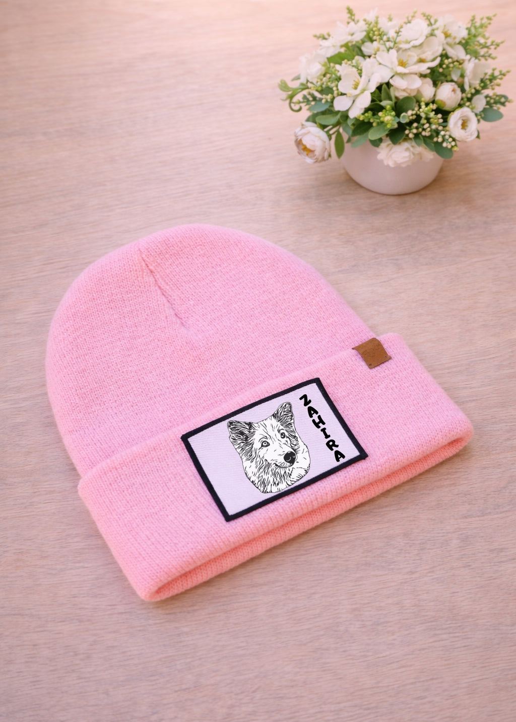 Gorro personalizado con diseño de mascota