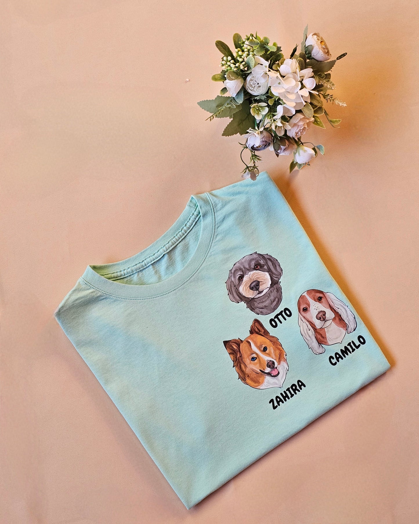 Polera personalizada con la cara de tu mascota 🐾