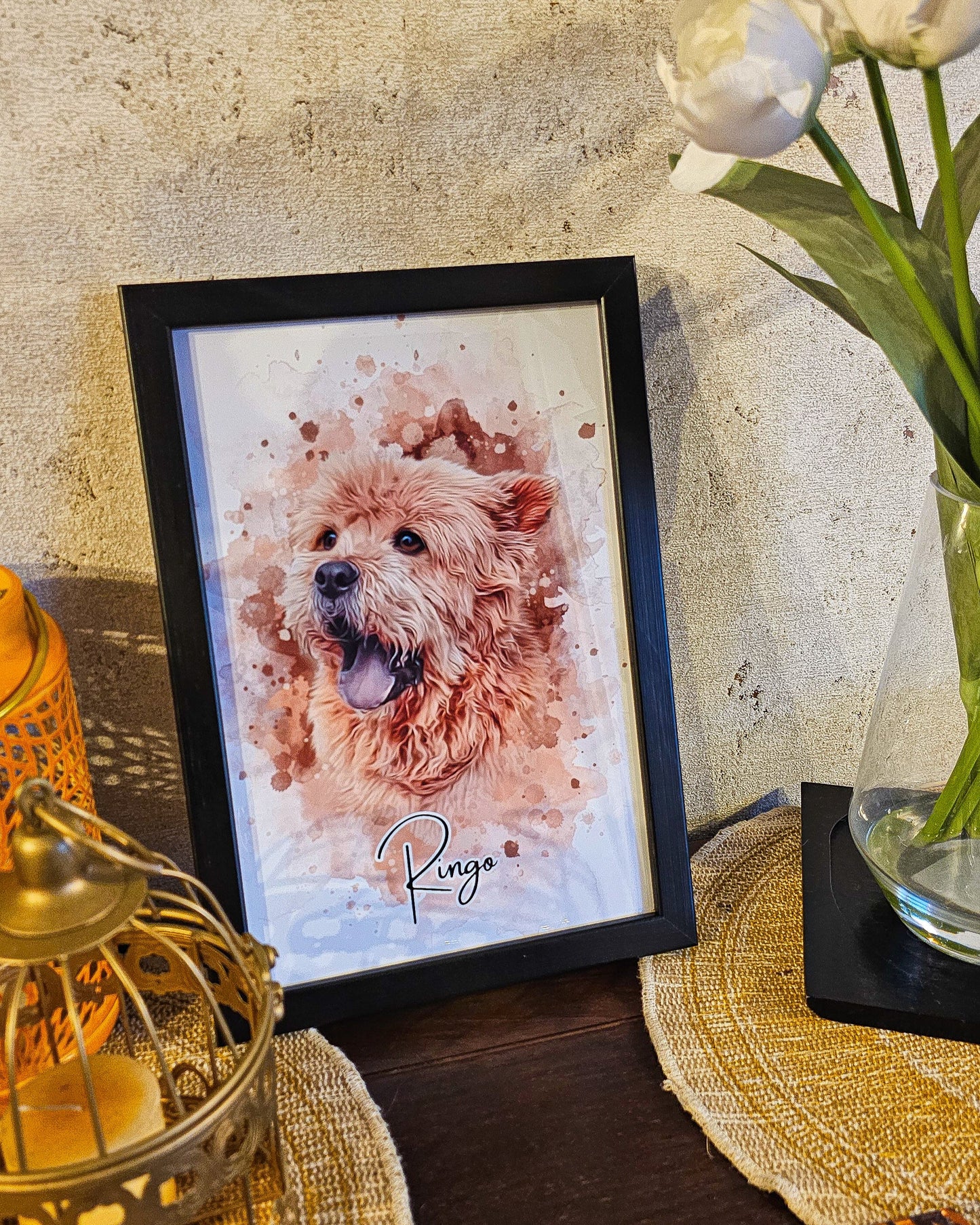 Retrato de mascota personalizado