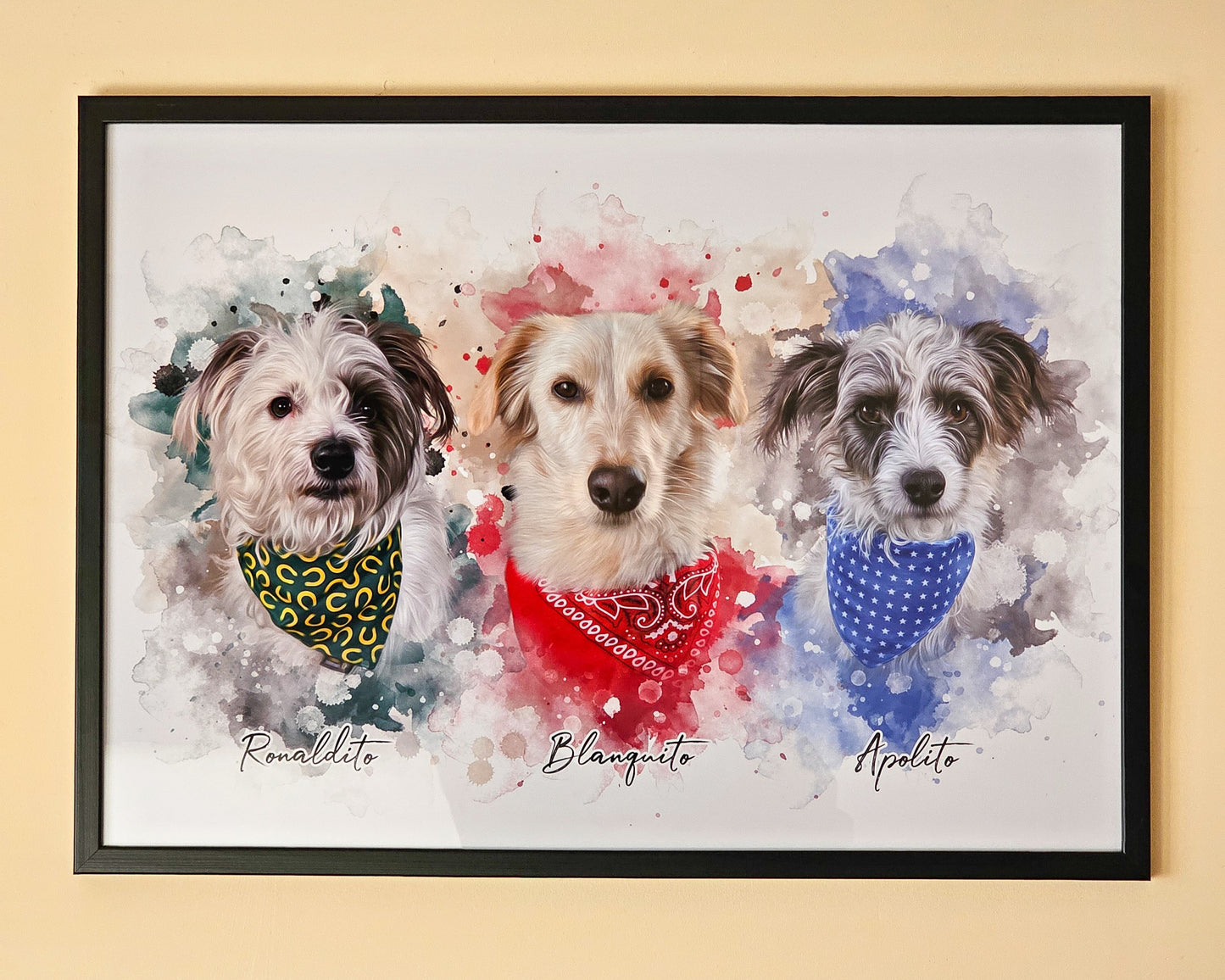 Retrato de mascota personalizado