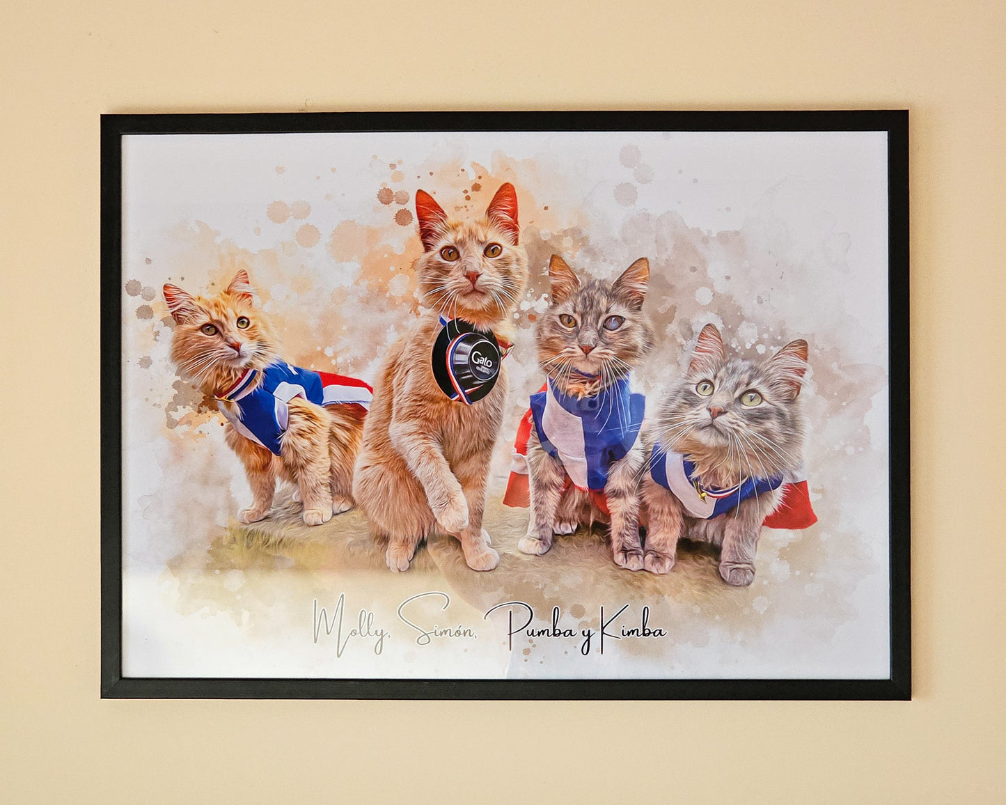 Retrato de mascota personalizado