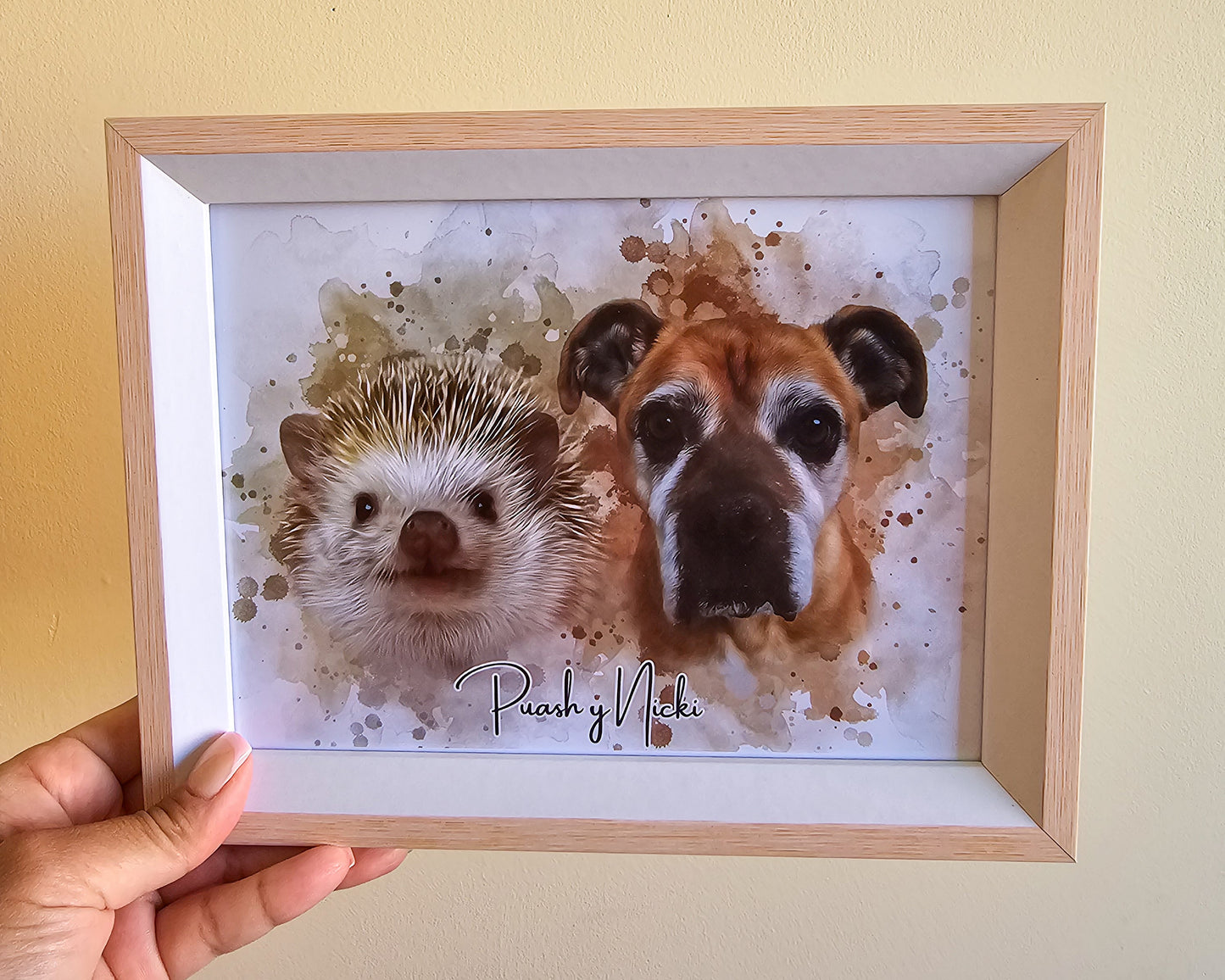 Retrato de mascota personalizado