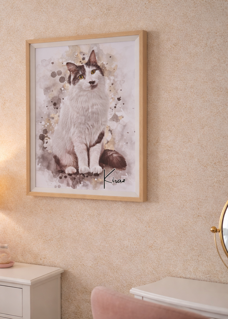 Retrato de mascota personalizado