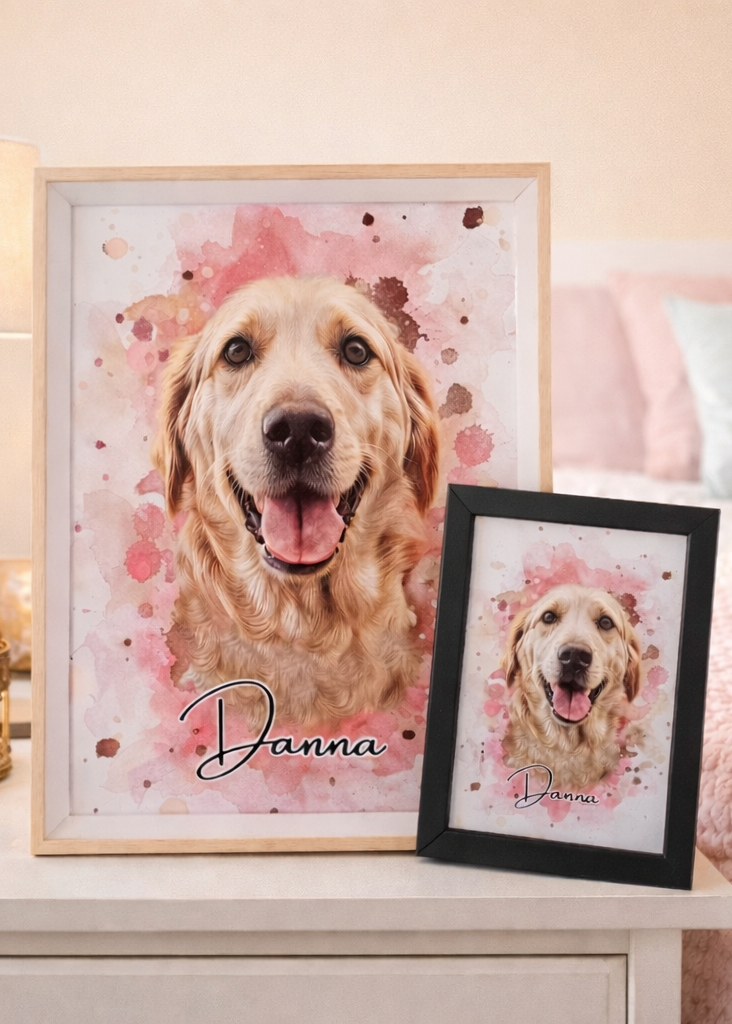 Retrato de mascota personalizado