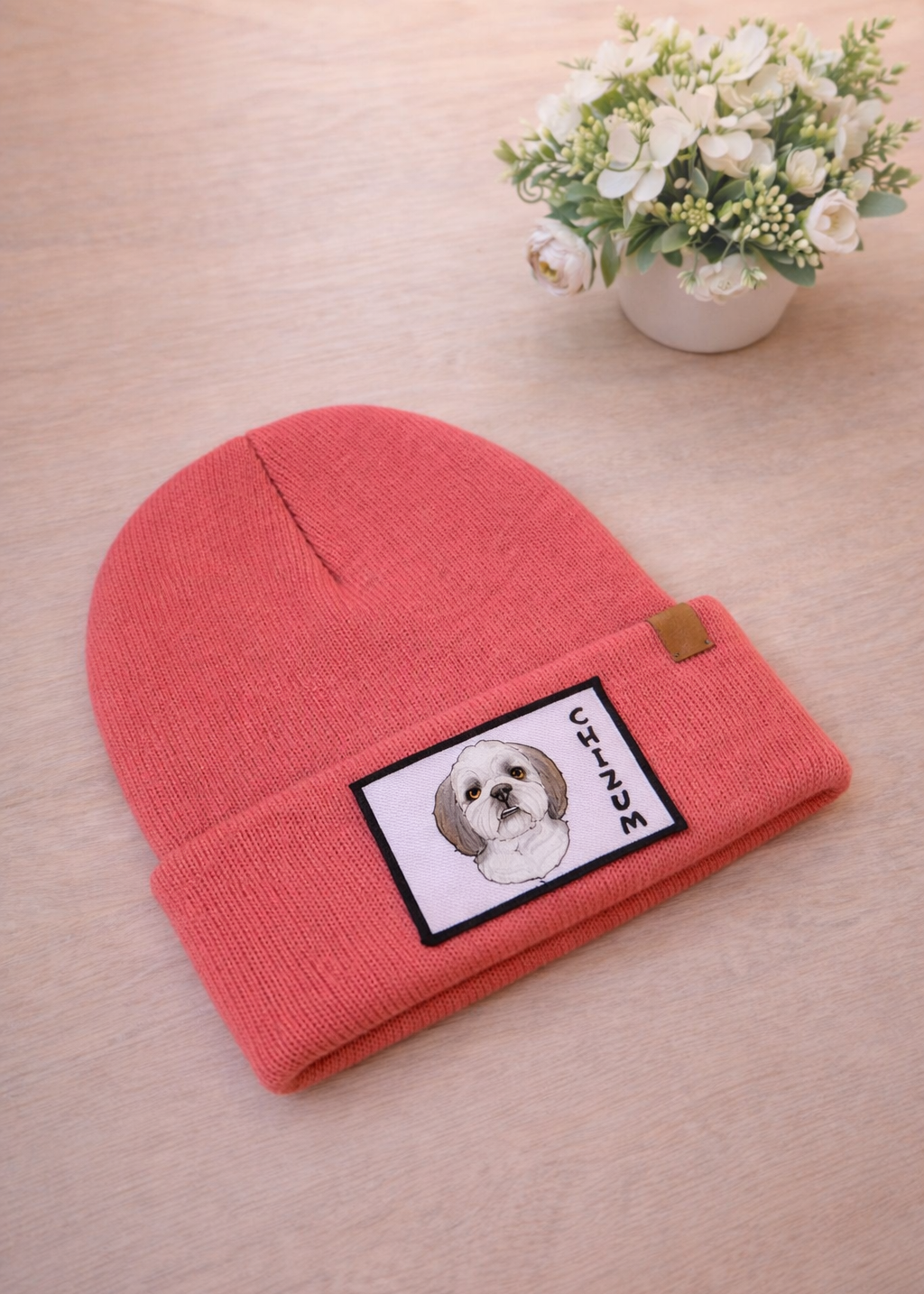 Gorro con dibujo de mascota