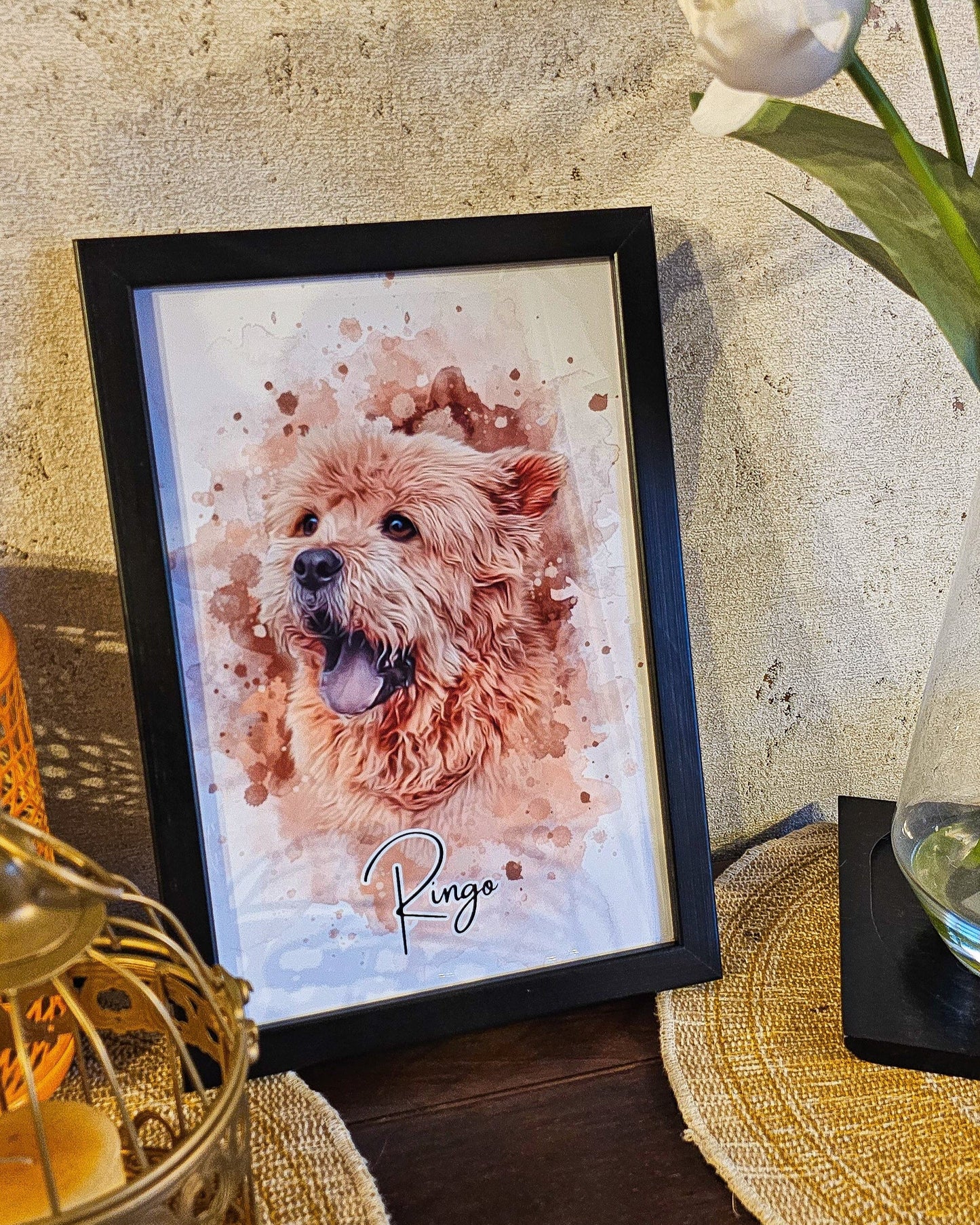 Retrato de perro tamaño 20x30